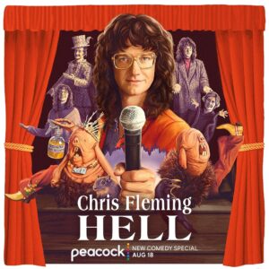 Chris Fleming Instagram - I am so excited to have a special coming out on August 18th (Friday!) I started doing standup at 16 at the suggestion of my mom and in the 20 years since, it has brought me insane joy and also agony.
 
HELL was made under the bold leadership of @catsolen and @jenstatsky who made me feel like anything was possible, and without whom the special would just be 30 seconds and shot in my car.
 
I hope you like it, and I am so grateful for all of you. Without you, I would still be performing in venues that primarily do TNR meetups. Your support has given me a career when the industry said no wtf absolutely not. 
 
Thank you so much, Chris F.