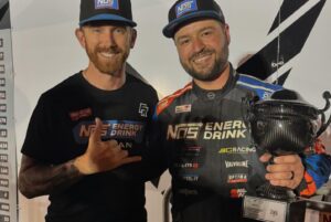 Chris Forsberg Instagram - Huge congratulations to our boy @alexjagger227 piloting the Forsberg Racing, @steelitcoatings @nismopartsusa Z on his second place PROSPEC finish here at #fdatl ! Couldn’t ask for a better start to the weekend. Cheers buddy! 🍻