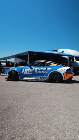 Chris Forsberg Instagram - The @nosenergydrink demo Z is out here making its livery debut at @gridlifeofficial! We’re posted up in the NOS tent, giving rides, and ready to party! Come swing by, check out the car, and say what’s up!