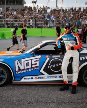 Chris Forsberg Instagram - That’s a wrap! Even though it’s always a bummer getting knocked out in the top 16, I’m walking away from this weekend still feeling like we had a huge win. 

The energy between the team, the fans, and our partners was unmatched and I couldn’t be more thankful for the continued support. 

If you came over to the pit to check out the @nosenergydrink @nismopartsusa Z, bought merch from @eliz_fleming or came over to me and the boys to root us on? You were also a contributing factor to what made this weekend a good one. 💪

I can’t wait to head to the next round in New Jersey at my home track and give it everything we’ve got!

#fdorl #formulad #formuladrift #nissan #nismo #z
