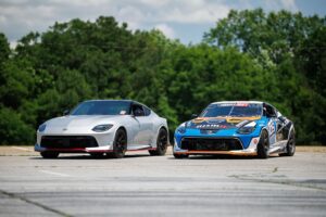 Chris Forsberg Instagram - Not only is Atlanta one of my favorite tracks to drive, but I love this round because the team over at @nismopartsusa @nissanusa are able to make it out to the track to show their support, and they always bring a Z! It’s incredible to see what this team has become, look at this line up! #nissan #nismo #z