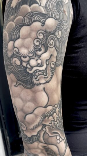 Chris Garver Instagram - Karajishi sleeve on @lexxyville .