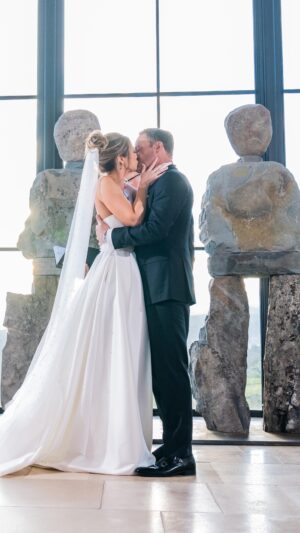 Chris Harrison Instagram - A few magic moments from our ceremony in Napa. Our wedding in Napa was intimate, emotional, just 40 of our closest friends and family - a beyond beautiful weekend we will never forget and are so grateful for ❤️ we kept it quiet for two weeks ahead our big wedding party in Austin! 

New episode of @themostdramaticpodever is up on our ceremony and vows. We cried so much! Thank you all for your love and support! 

Beauty @lolabeautyatx @laurenbeautyatx 
Thank you @royestate 🍷
Music @thisiselliejames 
Ending shot @poetryinnnapa