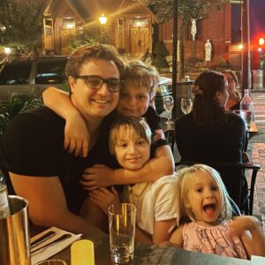 Chris Hayes Instagram - Sunday night dinner with these weirdos. 📷 @kateashaw