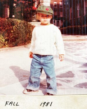 Chris Hayes Instagram - Ryan found an old photo album and apparently my parents dressed me as a young radical pamphleteer when I was two?