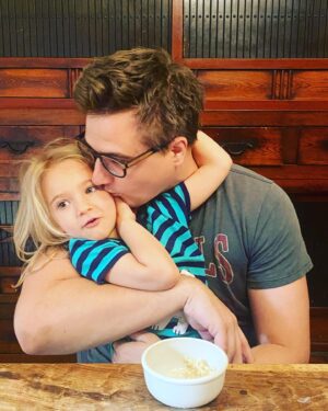 Chris Hayes Instagram - Mornings with my little squdget. 📷 @kateashaw