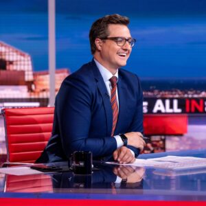 Chris Hayes Instagram - I like this photo a lot because it captures the fact that I really do enjoy my job.