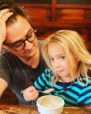 Chris Hayes Instagram - Mornings with my little squdget. 📷 @kateashaw