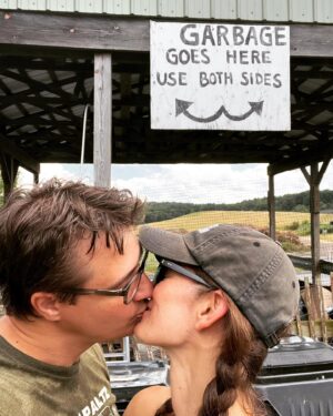 Chris Hayes Instagram - On your 15th anniversary, there is nothing you can do that’s more romantic that a big successful run to the dump. Love you, @kateashaw. You’re my everything. Will sort bottles and cardboard with you anytime, anywhere.