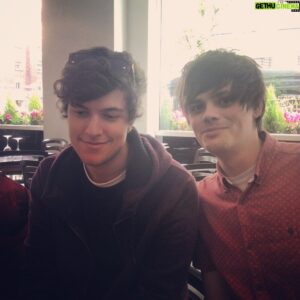 Chris Kendall Instagram - Omg, you guys!! I just found @kickthepj in Pizza Express!! Sorry if ruined your date but I love you PJ!!