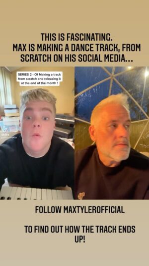 Chris Moyles Instagram - Follow my mate @maxtylerofficial and watch him make a dance track from scratch .. bit by bit!! Fascinating stuff!