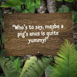 Chris Moyles Instagram - Looks like pig’s anus may be on the menu for Chris Moyles! 😂😱

#IMACeleb @chrismoylesofficial