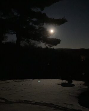Chris Noth Instagram - Friday night’s-  Wolf Moon - in the Berkshires