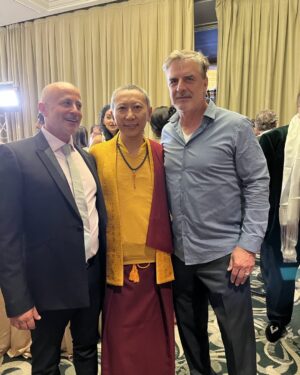 Chris Noth Instagram - With his eminence Shaypala Tanzin Rinpoche who has been on a world tour promoting world peace- so I just about fainted when he said he was a fan of my work- I can’t think of a higher accolade than that! Thank you Raffie (also in pix) for inviting me!@ rafilounge