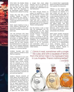 Chris Noth Instagram - If you want to know more about @ambhartequila check out the article I did with @chilledmagazine. 

Just got back from Miami Beach and you’ll be seeing lot of #AmbharTequila there very soon.