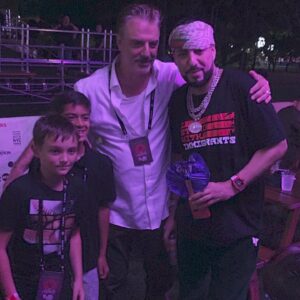 Chris Noth Instagram - Orion and his friend Henry loved meeting @frenchmontana at @glblctzn festival this time last week.