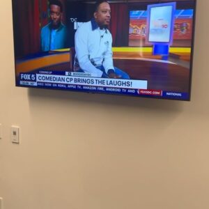 Chris Powell Instagram - Dark Side of the Moon tour is underway. Just did my first press about it on Fox5 in DC. 4 more shows this weekend at the @dcimprov. Check me out! ***That second slide was me walking away from a nigga tryna tell me his life story about how he should’ve been a comic and @blee313 knows how much this happens to me and how I always have to walk away because I can’t stop laughing in peoples face, it’s awkward but I promise it will crush you more if/when I bust out laughing at your story*** just some added context
