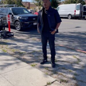 Chris Redd Instagram - Shootin’ something new w/ the fam.

@corey_demon we goin’ crazy with the fits 🔥 @alwaysgrevyi