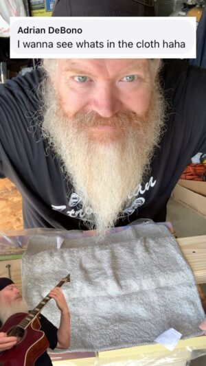 Chris Rider Instagram - It’s just a washcloth and a nail. 🤷‍♂️ #comment #request #guitar #nail