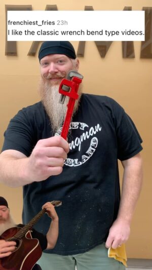 Chris Rider Instagram - Here’s a wrench bend for ya! #comment #Request #wrench #guitar