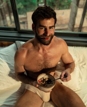 Chris Salvatore Instagram - Caught me mid strawberry 😛🍓 You can pre-order "The Cabin" Coffee Table Book at www.chrissalvatore.com 😘
