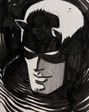 Chris Samnee Instagram - I’d done plenty of comics before Daredevil— but with the support and friendship of @markwaidwriter and @stephen_wacker I really started to find out what kind of Storyteller I wanted to be with our work on DD.