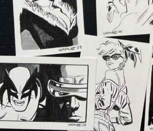 Chris Samnee Instagram - ‼️‼️ DOODLE SALE ‼️‼️
We’re having a doodle sale this
FRIDAY, JULY 12th at 11 AM CENTRAL!!

chrissamnee.bigcartel.com, or just click the link in my bio 📱 

These doodles and MANY more will be available!! 

If you don’t see the one you wanted at the link, there will be a second doodle sale next week!!