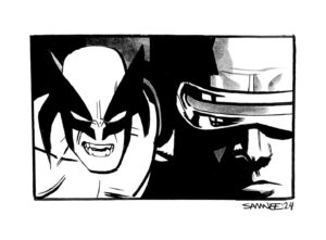 Chris Samnee Instagram - WOLVERINE & CYCLOPS
