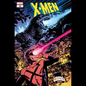 Chris Samnee Instagram - Here’s my and @matlopes’s variant cover to X-MEN #4… featuring GODZILLA!!!!!!!!