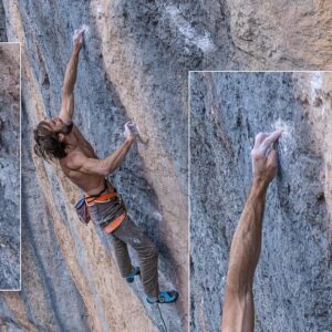Chris Sharma Instagram - Some of the craziest holds on sleeping lion 9b  🔥🔥 
#rockclimbing #sportclimbing 
📸 @giancolafoto