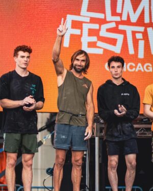 Chris Sharma Instagram - @psicocomp last week in Chicago.🤯
Thanks to all the competitors and organizers for rising to the moment and putting on an incredible show! I also personally competed for the first time in several years and it was incredible to feel the rush and intensity , as well as the camaraderie amongst everyone. Also thanks to everyone who came out to make it such a success. A special appreciation to @mikebbeck for summoning from the depths to bring this dream of ours back to life. You killed it man!
 Look out for future stops of @psicocomp in the near future!
@prana 
@tenayaclimbing 
#pranaadventurer 
@mikecall @boonespeed 
@thekillahtrujillah 
@honngy @dawoods89 @shawnraboutou @hanna_smash @nathaniel.coleman @ross.fulkerson @faculangbehn @chris_cosser @emilyaharrington @sheneenagins @michaelakiersch @margojain @malikthamartian @kevinbradburn @pol_roca 
@sharmaclimbing

📸1 @levibrooksmith