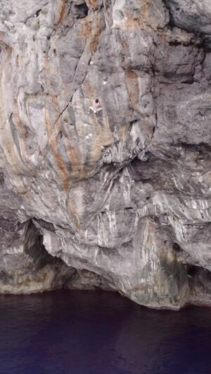 Chris Sharma Instagram - Congrats to @honngy for sending the first repeat of Big Fish in Mallorca!
This is a route I first climbed in 2017 and is one of the proudest lines I’ve climbed!  To put it in perspective a bit, it’s basically a V12 crux at 70ft with some of the nicest and most aesthetic moves and rock quality.  Was so fun to get to spend a few days out there you bro, good job!