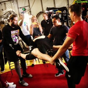 Chris Spradlin Instagram - Just working on a tandem submission with @scottjaggedparker. Poor @galexey94 never stood a chance.. 🥨