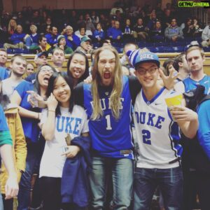 Chris Spradlin Instagram - Coach Mike Krzyzewski’s final season starts tonight in MSG v. UK & I can’t think of a better way to kick things off. This team has meant SO much to me over the years- it’s a long season but I can’t wait for each & every game. #GODUKE #BullCity #SI6HTS 😈💙🏀

(Pic from November 24, 2013 DUKE 91 VERMONT 90)