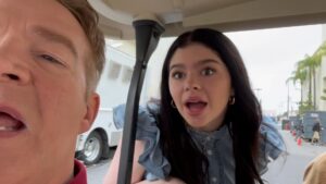 Chris Tallman Instagram - Golf cart ride back to base camp.
#TheThundermansReturn @nickelodeon @paramountplus