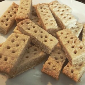 Chris Tallman Instagram - Tonight: Watching TED LASSO and munching on buttery shortbread, courtesy of the ravishing @sarahstanard