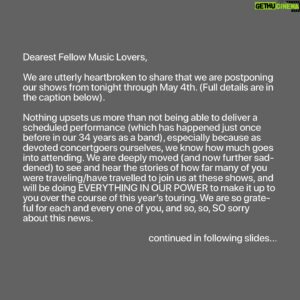 Chris Thile Instagram - CELEBRANTS SHOWS POSTPONED. Rescheduled Nashville dates below, with more details on the other three headline shows to follow. Unfortunately, we will not be playing at Merlefest on Sunday. For questions regarding your tickets, please contact your point of purchase. 

Nashville, TN - April 27 Rescheduled to September 4

Nashville, TN - April 28 Rescheduled to September 5 

Nashville, TN - April 29 Rescheduled to September 6

Charlottesville, VA - May 1 | New Date TBA

York, PA - May 3 | New Date TBA

New York, NY - May 4 | New Date TBA