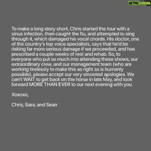 Chris Thile Instagram - CELEBRANTS SHOWS POSTPONED. Rescheduled Nashville dates below, with more details on the other three headline shows to follow. Unfortunately, we will not be playing at Merlefest on Sunday. For questions regarding your tickets, please contact your point of purchase. 

Nashville, TN - April 27 Rescheduled to September 4

Nashville, TN - April 28 Rescheduled to September 5 

Nashville, TN - April 29 Rescheduled to September 6

Charlottesville, VA - May 1 | New Date TBA

York, PA - May 3 | New Date TBA

New York, NY - May 4 | New Date TBA