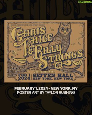 Chris Thile Instagram - Live from New York, we’re picking tonight at Geffen Hall for the 65th Street Session!
Prints by @twrushing will be available to ticket holders beginning at 6:45pm 🦉
