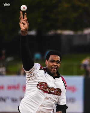 Chris Webber Instagram - c-webb’s first pitch: successful ✅