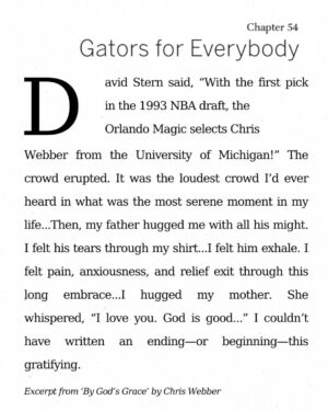 Chris Webber Instagram - This embrace captured a lifetime of dreams fulfilled and sacrifices made. The feeling was like nothing else in this world. Forever grateful for this moment. 

Good luck to all the young men who will also see their dreams come true tonight!

Grab my book "By God's Grace" for more stories and reflections from my days in the league and beyond. Link in bio.

#ByGodsGrace #nbadraft