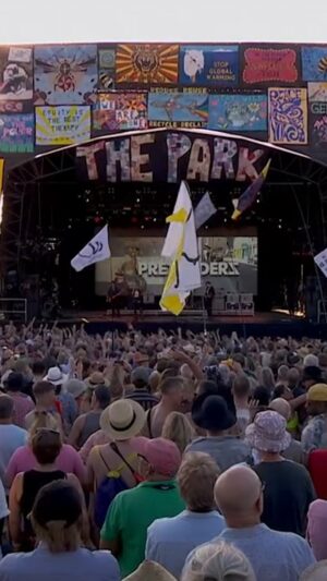 Chrissie Hynde Instagram - "There has never been a festival like it anywhere else. Joe Strummer always made a point of making sure we were all citizens of Strummerville. Good citizens don't vomit in their mates sleeping bag. You learn a certain protocol." - Chrissie on @glastofest 

#ChrissieHynde