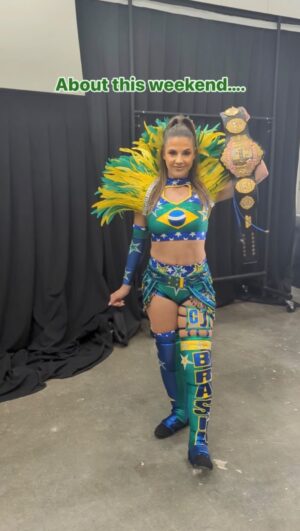 Christi Jaynes Instagram - More weekend highlights to come👏🏾 

What do you guys think about the fit? 

Mua: @every1loveslindsey
@tswplus
Lipstick: @lippies.byallureaesthetix
Eyeshadow: @blendbunnycosmetics

Brazilian Wonder Woman | self care | gym | gym routine | hard work pays off | power cleans | narc survivor | pro wrestlers | woman who lift | mindset | personal development