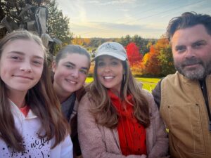 Christi Paul Instagram - Autumn is my favorite. 
And so are these people. 
Just missing our buckeye girl. 
Thanks @pattersonfruitfarm for a gorgeous evening of memories, pumpkin picking & one delish apple crumb pie! 
#Cleveland peeps - help a girl out - am I missing any other good places for fall fun? Where do you go? 

#Fall #Pumpkin #PumpkinSeason #Trees #Leaves #Cozy #Ohio #PattersonFarms #Adventure #Peace #Nature