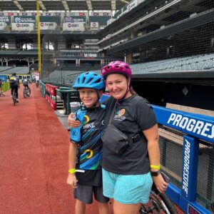 Christi Paul Instagram - Late to post but doesn’t change the mission! 
@bikevelosano for @clevelandclinic to cure cancer. 
Thanks @_stephaniehaney for leading the @wkyc3 team with so much passion & purpose! 
And can I shout out @sarashookman - mom extraordinaire biking with the cutest kiddos! 
#Teamwork #ClevelandClinic @mikepolkjr @mhambach7 #BikeToCure #Grateful