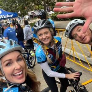 Christi Paul Instagram - Late to post but doesn’t change the mission! 
@bikevelosano for @clevelandclinic to cure cancer. 
Thanks @_stephaniehaney for leading the @wkyc3 team with so much passion & purpose! 
And can I shout out @sarashookman - mom extraordinaire biking with the cutest kiddos! 
#Teamwork #ClevelandClinic @mikepolkjr @mhambach7 #BikeToCure #Grateful