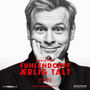 Christian Fuhlendorff Instagram - Så er mit næste onemanshow “ÆRLIG TALT” gået i salg. Jeg er midt i. Halvvejs. Kom og se mig gøre status over første del af livet. Livet jeg kender bedre dag for dag og forstår mindre og mindre. Find tourplanen på min hjemmeside. Link i bio