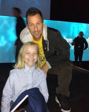 Christian Ganiere Instagram - Flashback Friday. 
OMG, got to meet one of my favorite comedians Adam Sander and was a total dream of mine at Netflix for his comedy special FYSee event. So would love to work with him. And yes this is how long my hair was before I shaved my head for Stranger Things. 
.
.
.
@strangerthingstv #fysee #adamsandler 
#strangerthings #strangerthingseleven #eleven #011 #010 #NumberTen #IamNumberTen #Iam010 #Hawkinslab  #milliebobbybrown  #mbb  #mbbedits  #strangerthingsedit #flashbackfriday #strangerthingsedits #comedian
#netflix #netflixseries