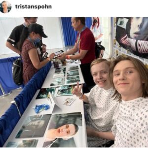 Christian Ganiere Instagram - Had so much fun with @tristanspohn #002 on @strangerthingstv @sdcc2022 This last weekend. We did a panel together and then signings as well. So great hanging out with you bud and getting to chat! Thanx for coming out!
.
.
.
#strangerthings #NumberTen #IamNumberTen #Iam010 #Hawkinslab  #strangerthingsedit  #strangerthingsedits 
 #netflix  #netflixseries 
#strangerthings4 #hawkinsnationallab #rainbowroom #strangerthingscast #upsidedown #elevenstrangerthings  #dufferbrothers #strangerthingsfan #theupsidedown #hawkinsnationallaboratory #strangernumbers #hnl #christianganiere 

@strangerthings4.updates 
@strangerthings4.updates
@strangerthingsnetflixtv
@stranger4news
@strangerthingsnetfliix
@thestrangerhell
@strangerthingslab