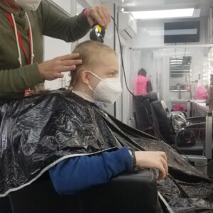 Christian Ganiere Instagram - I've had a lot of people ask me if I wore a wig for #Strangerthings Well, here are some photos to answer that question :) No more bedhead for me! P.S. My mom cried the whole time and kept one of the little pony tails of my hair. 
.
.
.
#strangerthings #strangerthingseleven #eleven #011 #010 #NumberTen #IamNumberTen #Iam010 #Hawkinslab  #milliebobbybrown  #mbb  #mbbedits  #strangerthingsedit  #strangerthingsedits 
 #netflix  #netflixseries 
#strangerthings4 #hawkinsnationallab #rainbowroom #strangerthingscast #upsidedown #elevenstrangerthings  #dufferbrothers #strangerthingsfan #theupsidedown #hawkinsnationallaboratory #strangernumbers #hnl #christianganiere 

@strangerthings4.updates 
@strangerthings4.updates
@strangerthingsnetflixtv
@stranger4news
@strangerthingsnetfliix
@thestrangerhell
@strangerthingslab